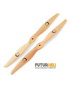 Helice bois 10x5 multirotor ( 2 pièces T/P ) Xoar