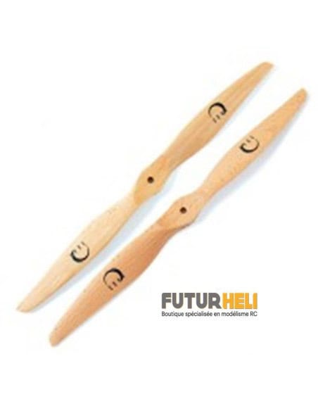 Helice bois 10x5 multirotor ( 2 pièces T/P ) Xoar