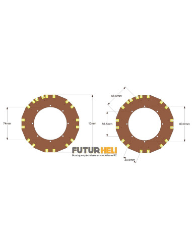 Carte distribution 8 moteurs pour drone