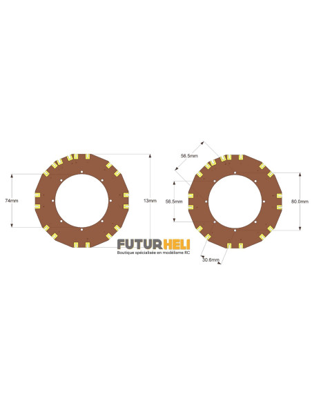 Carte distribution 8 moteurs pour drone