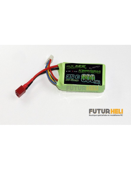 Lipo 800 mAh 3S / 35C Black lithium