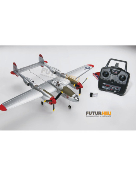 P38 lightning Micro indoor flyzone Tx-R