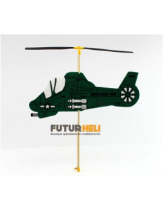 Helicoptère à  élastique Vert