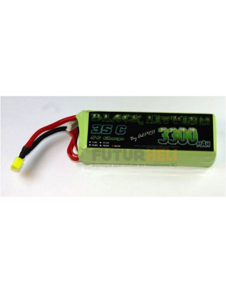 Lipo 3300 mAH 6S 22,2v 35C Black lithium