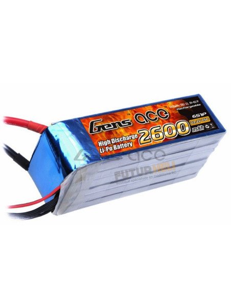 Gens Ace 2600 mAh 6S 25C Lipo Batterie