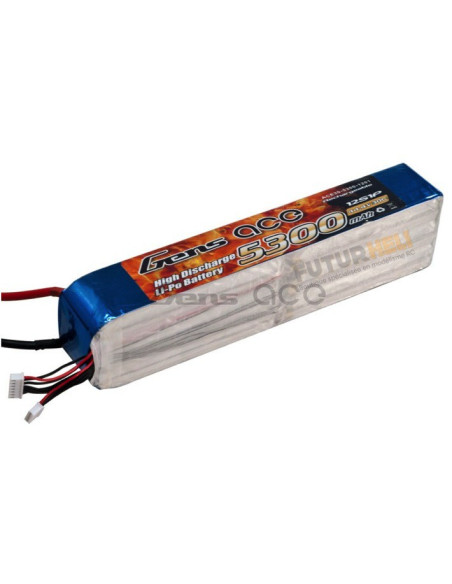 Gens Ace 5300 mAh 12S 44,4v 30C Lipo batterie
