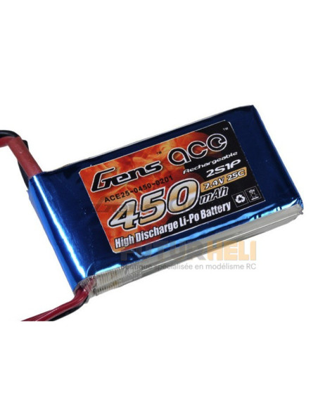 Lipo 450 mAh 2S 3,7v 30C Gens Ace