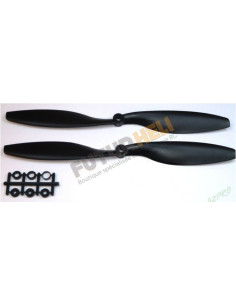 Hélice Gemfan Slow Fly propulsive noir – 10 x 4.5 (2 pcs)