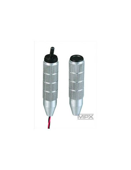 85932 Manches alu (2 pièces, dont 1 avec interrupteur 3 positions) Multiplex