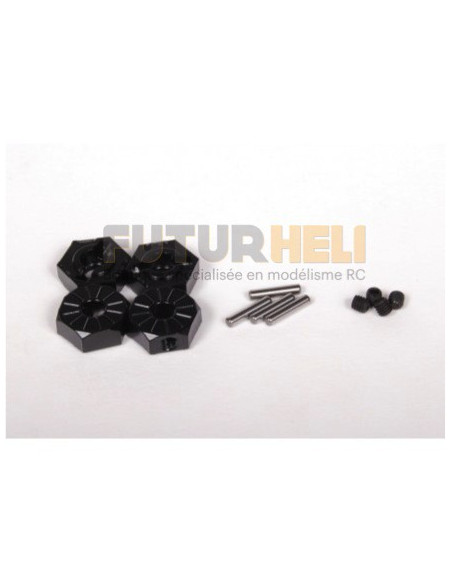 AX30427 Ecrous Hex 12mm alu noir Axial