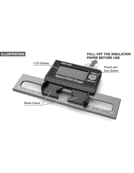Pitch Gauge digital (20-75mm) SkyRc
