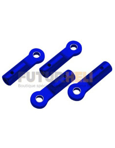 Support Tube de queue Alu bleu Blade 200SRX 130X