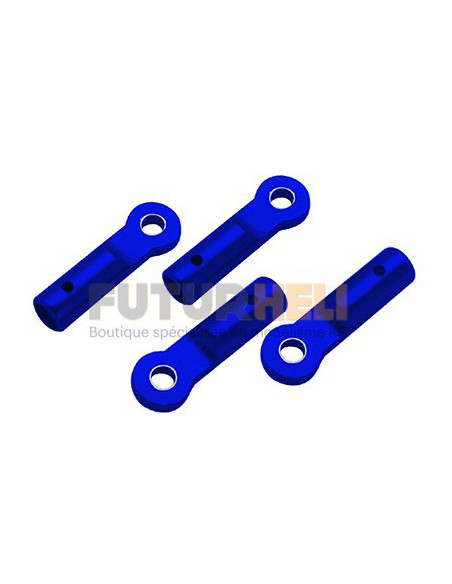 Support Tube de queue Alu bleu Blade 200SRX 130X