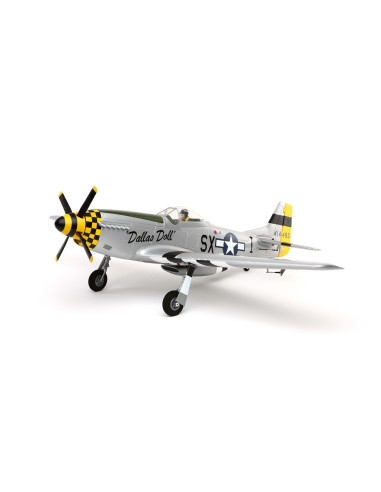 P51D Mustang BNF+train rentrant+Récep AS3X E-flite EFL6750