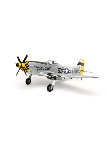 P51D Mustang BNF+train rentrant+Récep AS3X E-flite EFL6750