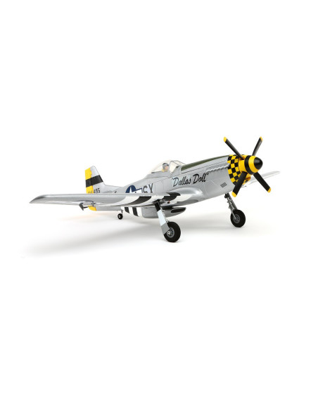 P51D Mustang BNF+train rentrant+Récep AS3X E-flite EFL6750