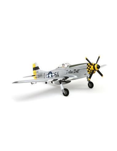 P51D Mustang BNF+train rentrant+Récep AS3X E-flite EFL6750