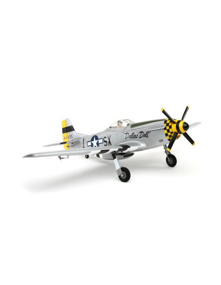P51D Mustang BNF+train rentrant+Récep AS3X E-flite EFL6750