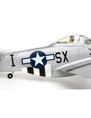 P51D Mustang BNF+train rentrant+Récep AS3X E-flite EFL6750
