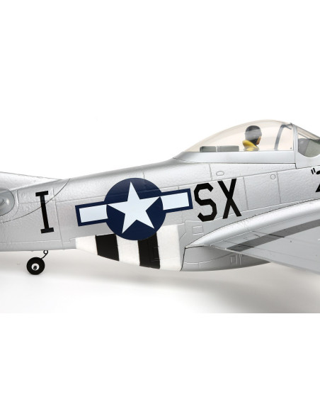 P51D Mustang BNF+train rentrant+Récep AS3X E-flite EFL6750