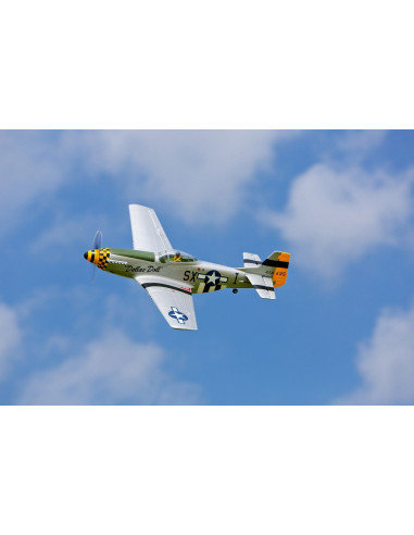 P51D Mustang BNF+train rentrant+Récep AS3X E-flite EFL6750