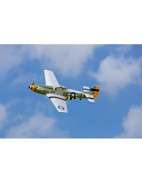 P51D Mustang BNF+train rentrant+Récep AS3X E-flite EFL6750