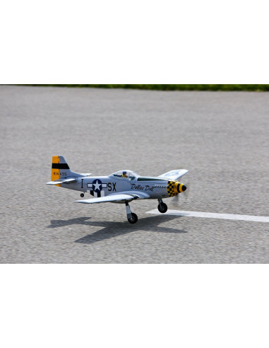 P51D Mustang BNF+train rentrant+Récep AS3X E-flite EFL6750