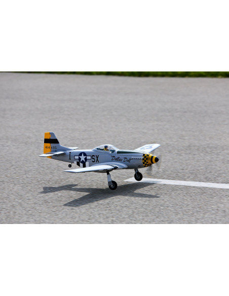 P51D Mustang BNF+train rentrant+Récep AS3X E-flite EFL6750