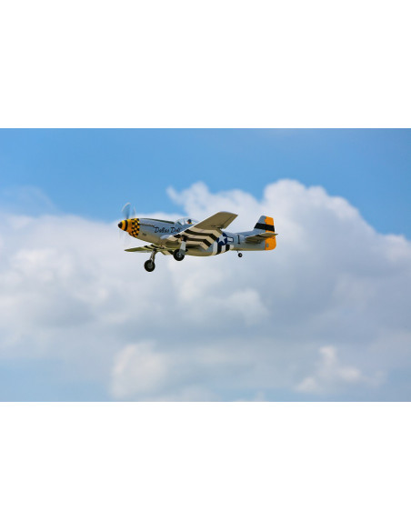 P51D Mustang BNF+train rentrant+Récep AS3X E-flite EFL6750