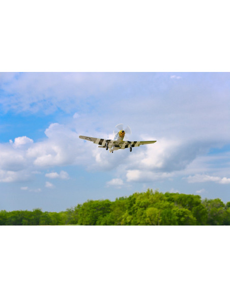P51D Mustang BNF+train rentrant+Récep AS3X E-flite EFL6750