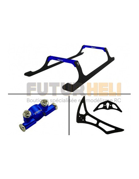 Train Empennage Combo Bleu Option Blade 200SRX