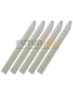 5 pales plastique 126 mm gris