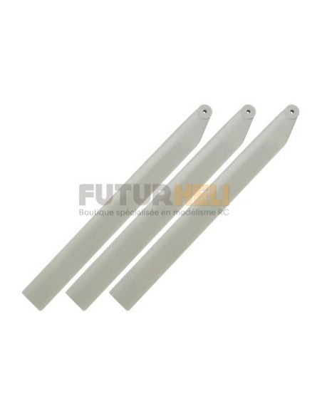 3 pales plastique 126 mm Gris
