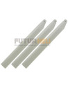 3 pales plastique 126 mm Gris