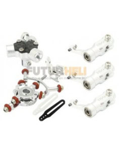 3 pales plastique 126 mm Gris 2