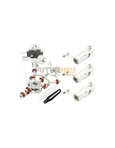 3 pales plastique 126 mm Gris