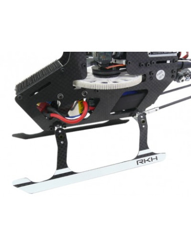 Option blade 300X/CFX patin empennage Argent Rakonheli