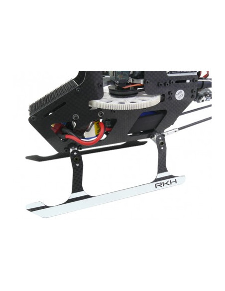 Option blade 300X/CFX patin empennage Argent Rakonheli