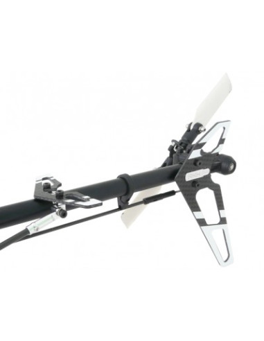Option blade 300X/CFX patin empennage Argent Rakonheli