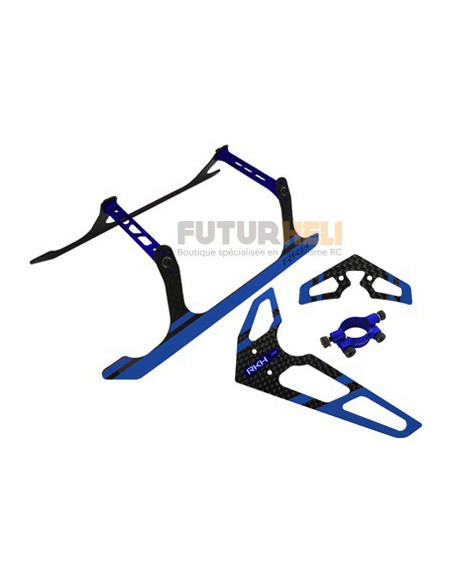 Option blade 300X/CFX patin empennage bleu Rakonheli