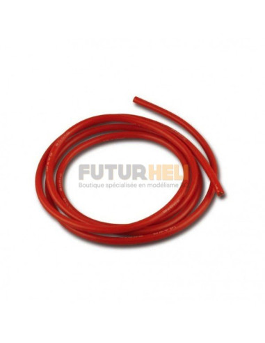 Fils Silicone 2,6 QMM 1M rouge 13AWG Graupner