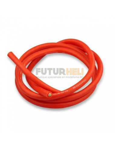 Fils Silicone 2,6 QMM 1M Orange 13AWG Graupner