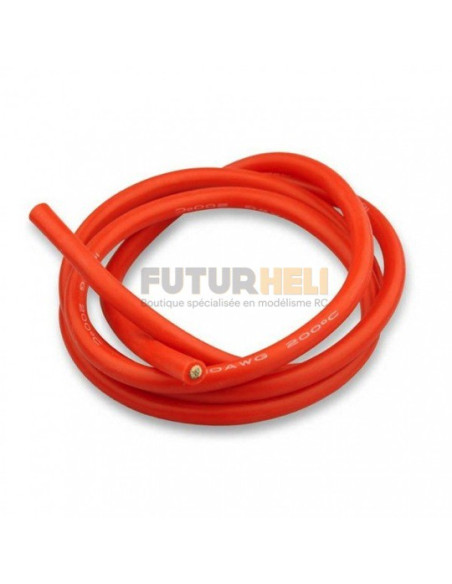 Fils Silicone 2,6 QMM 1M Orange 13AWG Graupner
