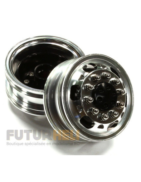 Jante Avant Alu Noir Camion Tamiya