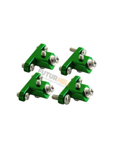 Support train en alu vert pour chassis carbone RH