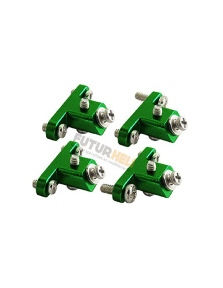 Support train en alu vert pour chassis carbone RH
