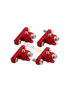 Support train en alu rouge pour chassis carbone RH