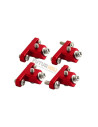 Support train en alu rouge pour chassis carbone RH