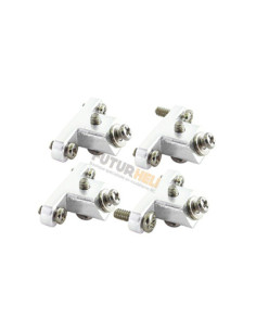 Support train en alu argent pour chassis carbone RH