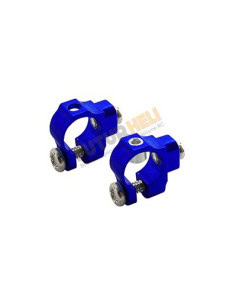 Support tube de queue alu bleu option Blade 200SRX